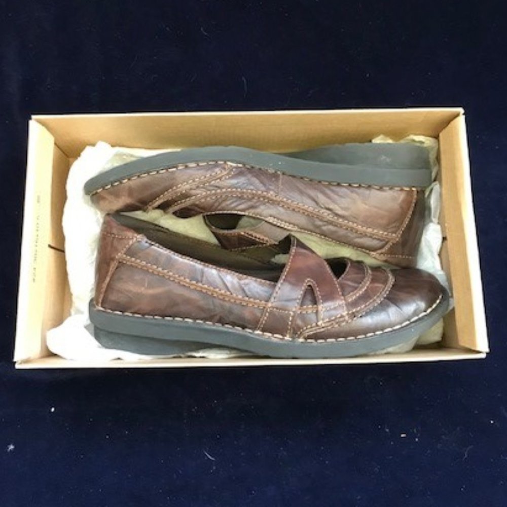 Clarks Nikki Tremont Brown Leather Womens Size 7M